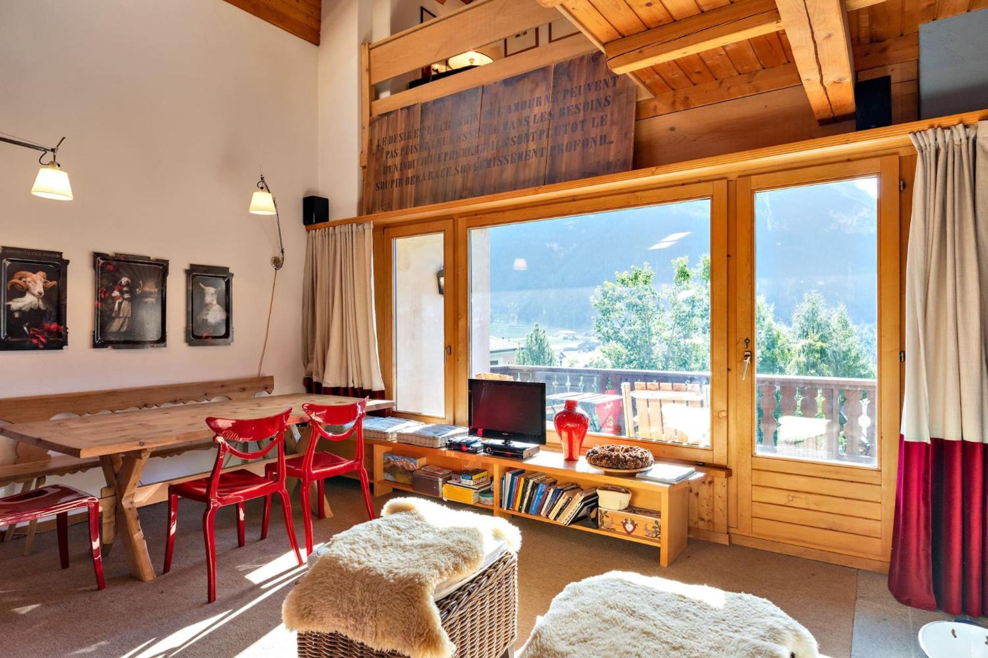 Chesa Panorama B - La Punt Apartment Luaran gambar